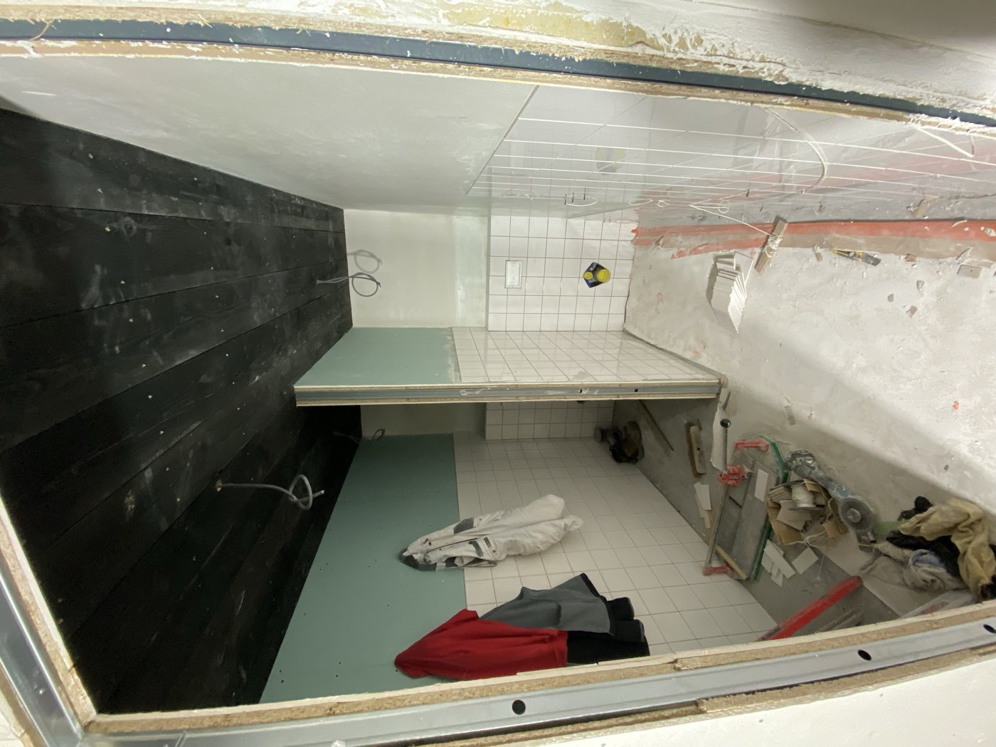 Opbouw van de nieuwe ruimte